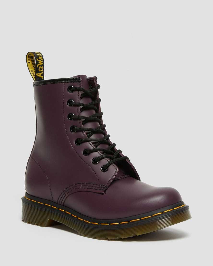 Dr. Martens 1460 Smooth Nahka Naisten Nauhalliset Nilkkurit - Violetit Nilkkurit [371-SHCKWO]